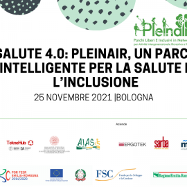 Bologna, 25/11 | Salute 4.0: Pleinair, un parco intelligente per la salute e l’inclusione